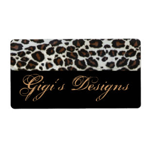 Handgemachte Aufkleber des Leopardtierdruckes