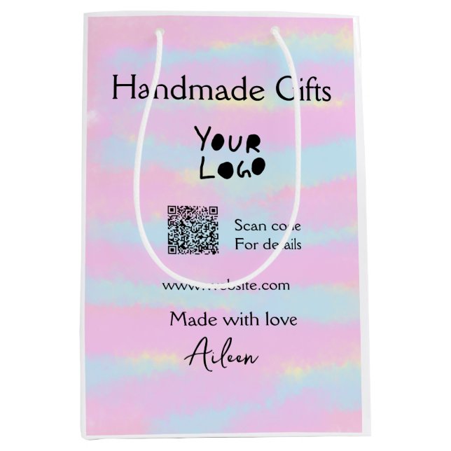 Handgemachte Geschenke für kleine Unternehmen, Lie Mittlere Geschenktüte (Vorderseite)