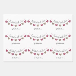 Handgemachte Geschenke "mit Liebe gegossen" Geschenkpapier Set