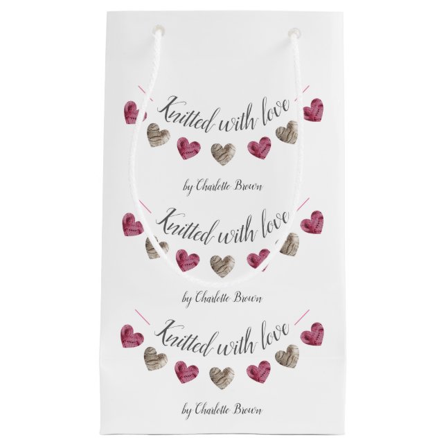 Handgemachte Geschenke "mit Liebe gegossen" Kleine Geschenktüte (Vorderseite)