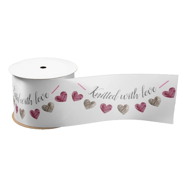 Handgemachte Geschenke "mit Liebe gegossen" Satinband (Spule)