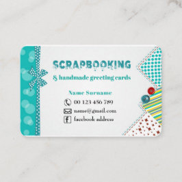 Handgemachte Grußkarten u. Scrapbooking Visitenkarte