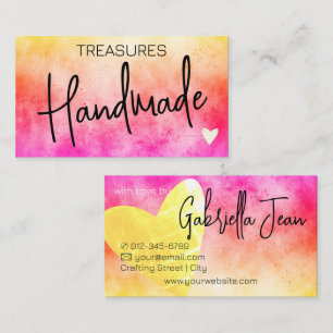 Handgemachte Handwerkskunst Kalligrafie Rainbow ge Visitenkarte