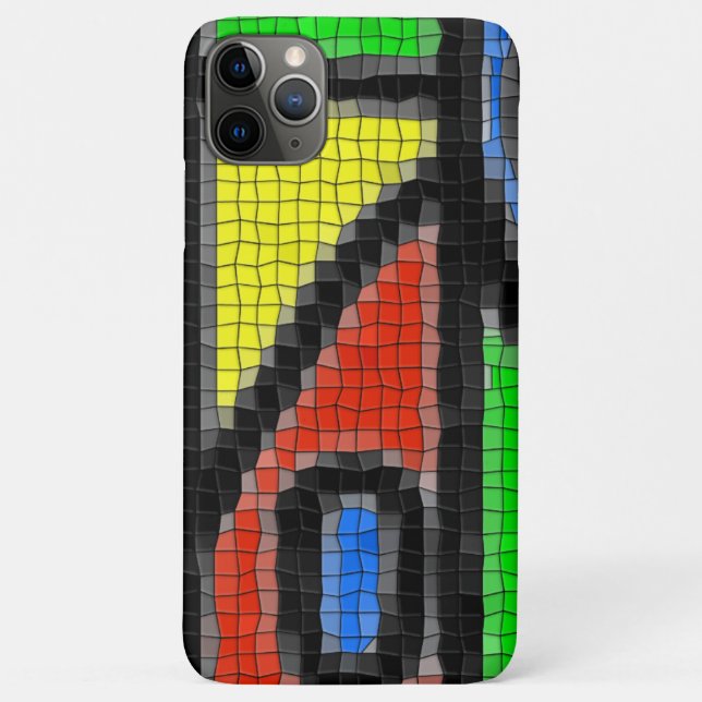 Handgemachte Mosaike, moderne Kunst. Case-Mate iPhone Hülle (Rückseite)