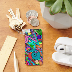 Handgemachte und digital gestrichene Muster Art 12 Schlüsselanhänger