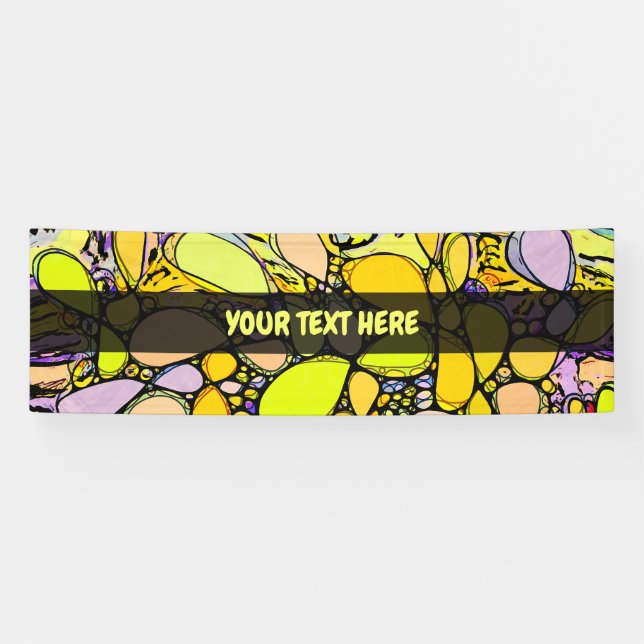 Handgemachte und digital gestrichene Muster Art 13 Banner (Horizontal)