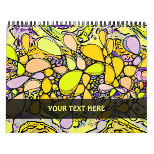 Handgemachte und digital gestrichene Muster Art 13 Kalender