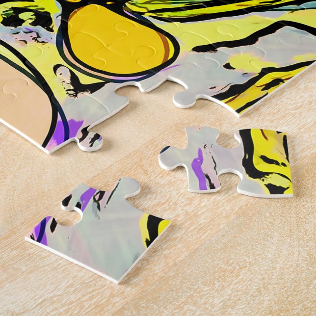 Handgemachte und digital gestrichene Muster Art 13 Puzzle (Seite)