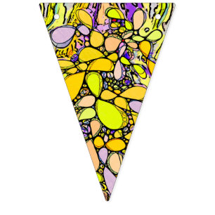 Handgemachte und digital gestrichene Muster Art 13 Wimpelkette
