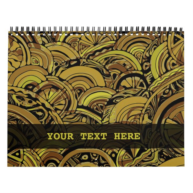 Handgemachte und digital gestrichene Muster Art 15 Kalender (Titelbild)