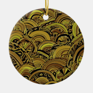 Handgemachte und digital gestrichene Muster Art 15 Keramik Ornament