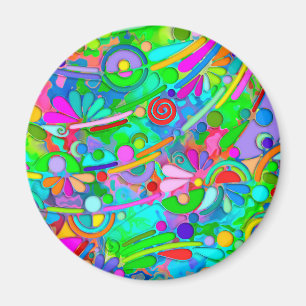Handgemachte und digital gestrichene Muster Art 18 Magnet