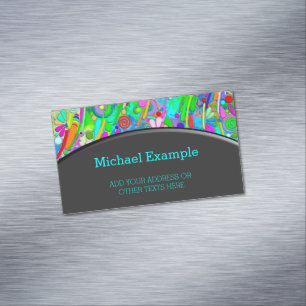 Handgemachte und digital gestrichene Muster Art 18 Magnetische Visitenkarte