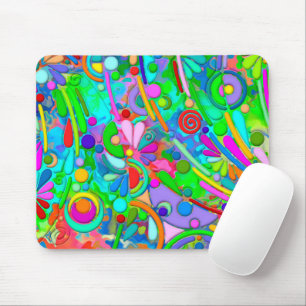 Handgemachte und digital gestrichene Muster Art 18 Mousepad