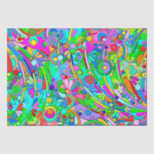 Handgemachte und digital gestrichene Muster Art 18 Seidenpapier