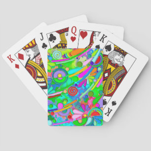 Handgemachte und digital gestrichene Muster Art 18 Spielkarten