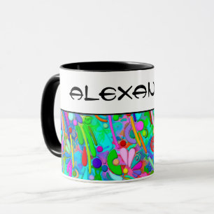 Handgemachte und digital gestrichene Muster Art 18 Tasse