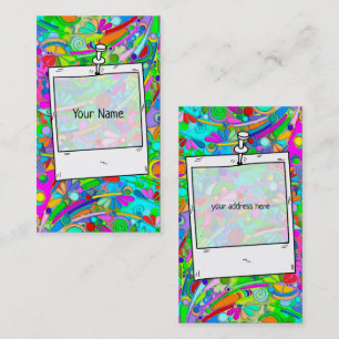 Handgemachte und digital gestrichene Muster Art 18 Visitenkarte