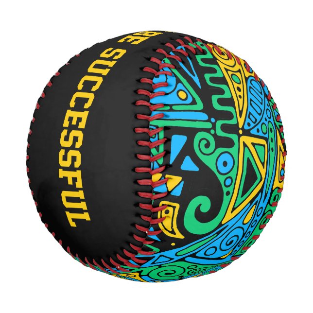 Handgemachte und digital gestrichene Muster Art 21 Baseball (Schrägansicht)