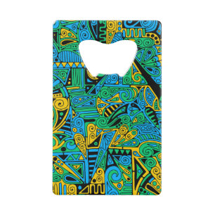 Handgemachte und digital gestrichene Muster Art 21 Geldbeutel Flaschenöffner