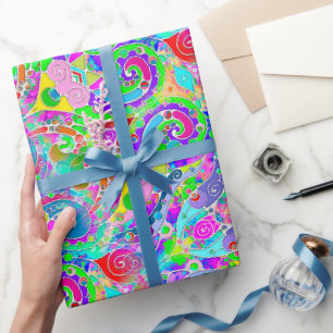 Handgemachte und digital gestrichene Muster Art 22 Geschenkpapier