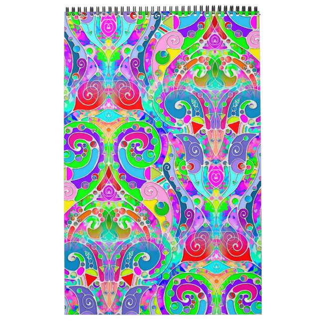 Handgemachte und digital gestrichene Muster Art 22 Kalender (Titelbild)