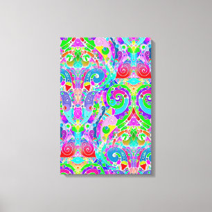 Handgemachte und digital gestrichene Muster Art 22 Leinwanddruck