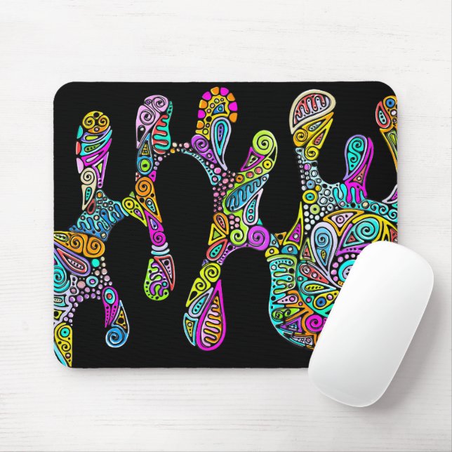 Handgemachte und digital gestrichene Muster Art 28 Mousepad (Mit Mouse)