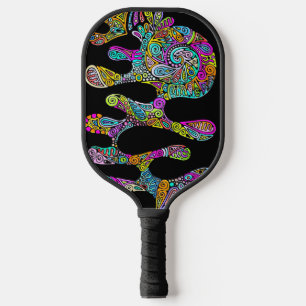 Handgemachte und digital gestrichene Muster Art 28 Pickleball Schläger
