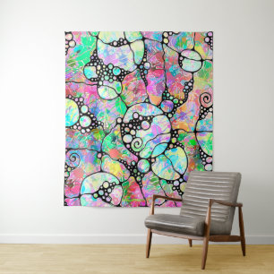 Handgemachte und digital gestrichene Muster Art 31 Wandteppich