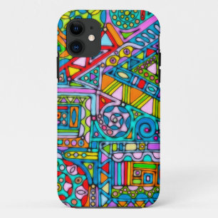 Handgemachte und digital gestrichene Muster Art 53 Case-Mate iPhone Hülle
