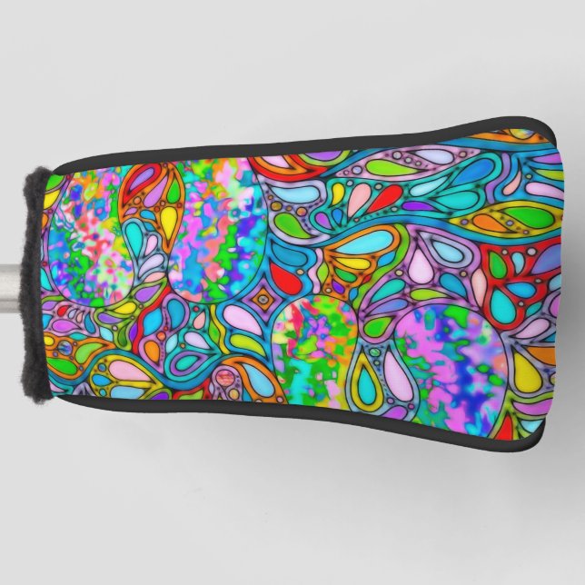 Handgemachte und digital gestrichene Muster Art 54 Golf Headcover (Vorderseite)