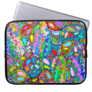 Handgemachte und digital gestrichene Muster Art 54 Laptopschutzhülle
