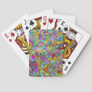 Handgemachte und digital gestrichene Muster Art 6 Spielkarten