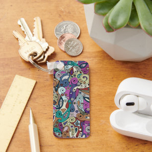 Handgemachte und digital gestrichene Muster Art 8 Schlüsselanhänger