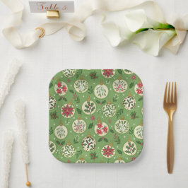 Handgemachte Weihnachts-Schmuck-Papierplatten Pappteller