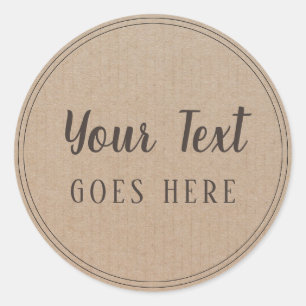 Handgemachtes Produkt-Vintages einfaches Trendy Runder Aufkleber