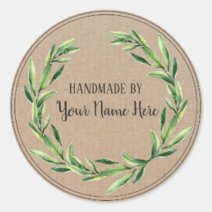 Handgemachtes ProduktVintager Runder Aufkleber