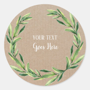 Handgemachtes ProduktVintages Runder Aufkleber