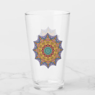 Handgemälde Mandala Uhr Gesicht 1 Glas