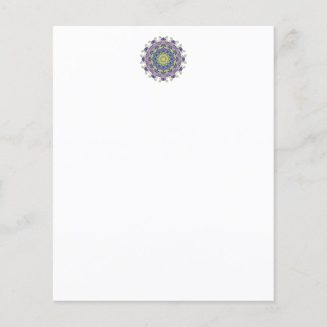 Handgemälde Mandala Uhr Gesicht 2 (Vorderseite)