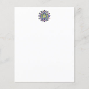 Handgemälde Mandala Uhr Gesicht 2