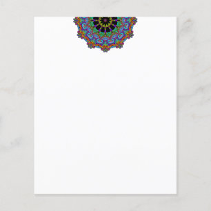 Handgemälde Mandala Uhr Gesicht 24