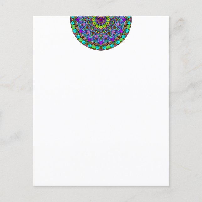 Handgemälde Mandala Uhrengesicht 4 (Vorderseite)