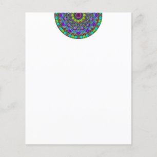 Handgemälde Mandala Uhrengesicht 4