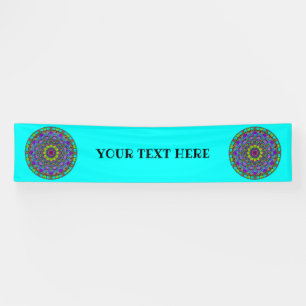 Handgemälde Mandala Uhrengesicht 4 Banner