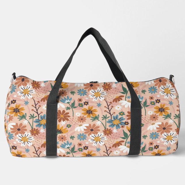 Handgemalt Blumenmuster-23136 Duffle Bag (Vorderseite)