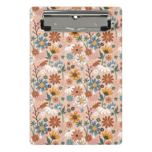 Handgemalt Blumenmuster-23136 Mini Klemmbrett