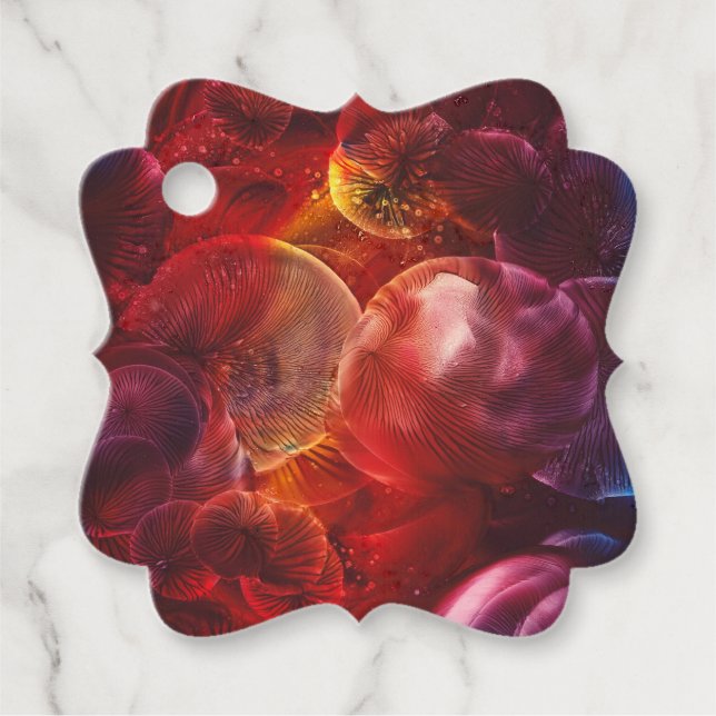 Handgemalt Deep Space Fantasy Malerei Geschenkanhänger (Vorderseite)