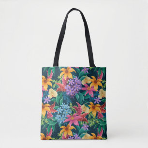 Handgemalt Exotic Floral Muster
